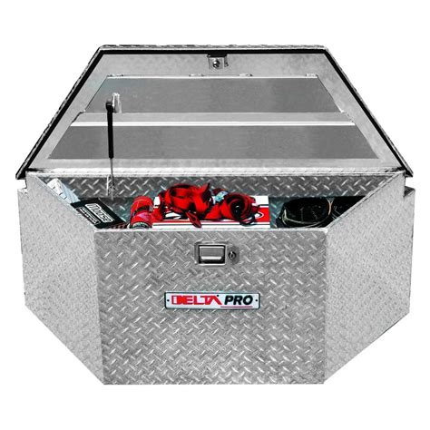 metal triangle mesh cage trailer tongue tool box|tool boxes for trailers.